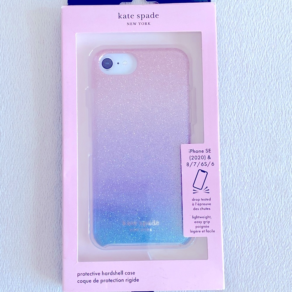 Kate Spade Glitter iPhone protective phone case, for 2020 iPhones 6/6S/7/8. NIB